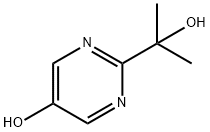 2-(2-HYDROXYPROPAN-2-YL)PYRIMIDIN-5-OL 구조식 이미지