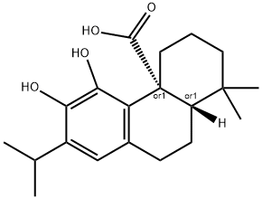 (4aR,10aS)-5,6-dihydroxy-1,1-dimethyl-7-propan-2-yl-2,3,4,9,10,10a-hexahydrophenanthrene-4a-carboxylic acid Structure