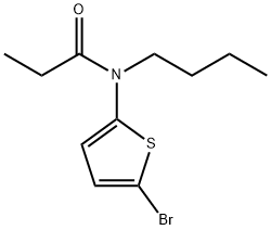 N-(5-bromothiophen-2-yl)-N-butylpropanamide Structure