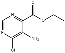 ethyl 5-amino-6-chloropyrimidine-4-carboxylate Structure