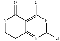 Pyrido[4,3-d]pyrimidin-5(6H)-one, 2,4-dichloro-7,8-dihydro- 구조식 이미지