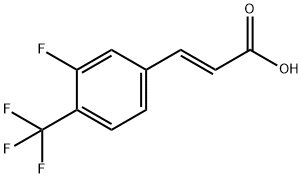 3-Fluoro-4-(trifluoromethyl)cinnamic acid Structure