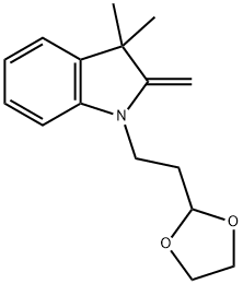 1397291-89-2 1H-Indole, 1-[2-(1,3-dioxolan-2-yl)ethyl]-2,3-dihydro-3,3-dimethyl-2-methylene-