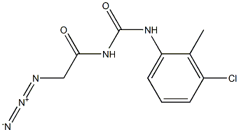 2-azido-N-[(3-chloro-2-methylphenyl)carbamoyl]acetamide Structure