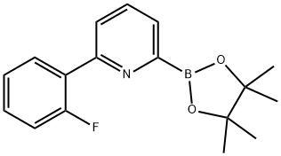 2-(2-fluorophenyl)-6-(4,4,5,5-tetramethyl-1,3,2-dioxaborolan-2-yl)pyridine Structure