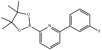 2-(3-fluorophenyl)-6-(4,4,5,5-tetramethyl-1,3,2-dioxaborolan-2-yl)pyridine Structure