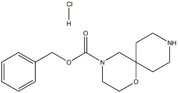 Benzyl 1-oxa-4,9-diazaspiro[5.5]undecane-4-carboxylate hydrochloride 구조식 이미지