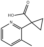 1-(3-Methylpyridin-2-yl)cyclopropane-1-carboxylic acid Structure