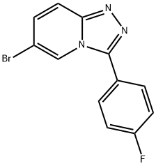 6-Bromo-3-(4-fluorophenyl)-[1,2,4]triazolo[4,3-a]pyridine 구조식 이미지