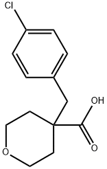 4-[(4-Chlorophenyl)methyl]oxane-4-carboxylic acid Structure