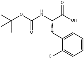 2-Chloro-N-Boc-DL-phenylalanine 구조식 이미지