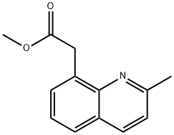 methyl 2-(2-methylquinolin-8-yl)acetate Structure