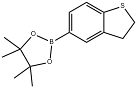 Benzo[b]thiophene, 2,3-dihydro-5-(4,4,5,5-tetramethyl-1,3,2-dioxaborolan-2-yl)- Structure