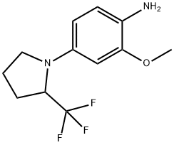 2-METHOXY-4-(2-TRIFLUOROMETHYL-PYRROLIDIN-1-YL)-ANILINE 구조식 이미지