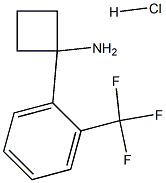 1-[2-(Trifluoromethyl)phenyl]cyclobutanamine hydrochloride 구조식 이미지