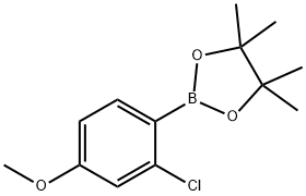 2-Chloro-4-methoxyphenylboronic acid pinacol ester 구조식 이미지