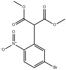 dimethyl 2-(5-bromo-2-nitrophenyl)malonate 구조식 이미지