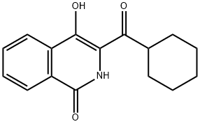 1(2H)-Isoquinolinone, 3-(cyclohexylcarbonyl)-4-hydroxy- Structure