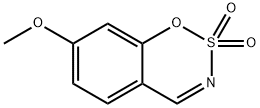 1,2,3-benzoxathiazine, 7-methoxy-, 2,2-dioxide 구조식 이미지