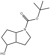 tert-butyl 4-hydroxy-octahydrocyclopenta[b]pyrrole-1-carboxylate Structure