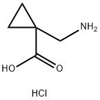 1-(aminomethyl)cyclopropanecarboxylic acid hydrochloride Structure