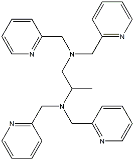 N1,N1,N2,N2-tetrakis(2-pyridinylmethyl)-1,2-Propanediamine Structure