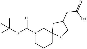 2-(7-(Tert-Butoxycarbonyl)-1-Oxa-7-Azaspiro[4.5]Decan-3-Yl)Acetic Acid Structure