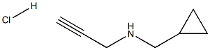 (cyclopropylmethyl)(prop-2-yn-1-yl)amine hydrochloride Structure