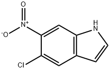 5-chloro-6-nitro-1H-indole 구조식 이미지
