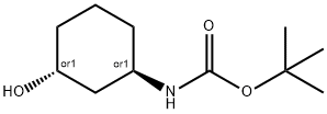 tert-butyl ((1S,3S)-3-hydroxycyclohexyl)carbamate Structure