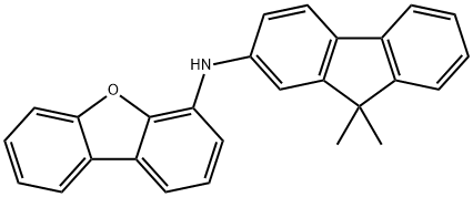 N-(9,9-dimethyl-9H-fluoren-2-yl)-4-Dibenzofuranamine Structure