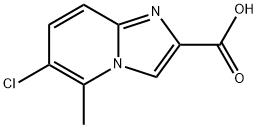 6-Chloro-5-methyl-imidazo[1,2-a]pyridine-2-carboxylic acid 구조식 이미지