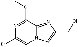 (6-Bromo-8-methoxy-imidazo[1,2-a]pyrazin-2-yl)-methanol Structure