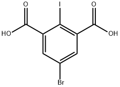 5-Bromo-2-iodo-1,3-benzenedicarboxylic acid Structure