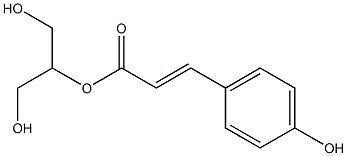 2-Propenoic acid,3-(4-hydroxyphenyl)-, 2-hydroxy-1-(hydroxymethyl)ethyl ester, (2E)- Structure