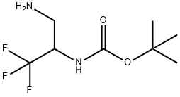 TERT-BUTYL (3-AMINO-1,1,1-TRIFLUOROPROPAN-2-YL)CARBAMATE Structure