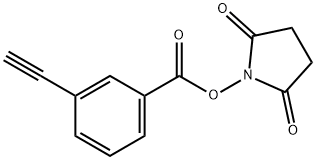 2,5-dioxopyrrolidin-1-yl 3-ethynylbenzoate 구조식 이미지