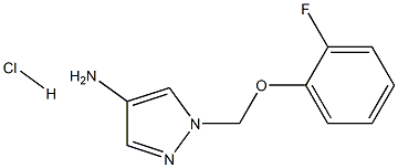 1-[(2-fluorophenoxy)methyl]pyrazol-4-amine:hydrochloride Structure