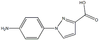 1-(4-aminophenyl)-1H-pyrazole-3-carboxylic acid Structure