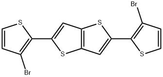 2,5-bis(3-bromothiophen-2-yl)thieno[3,2-b]thiophene 구조식 이미지