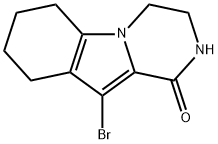 10-BROMO-3,4,6,7,8,9-HEXAHYDROPYRAZINO[1,2-A]INDOL-1(2H)-ONE 구조식 이미지