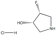 cis-4-fluoropyrrolidin-3-ol hydrochloride Structure