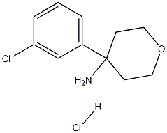 4-(3-Chlorophenyl)oxan-4-amine hydrochloride Structure