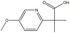 2-(5-Methoxypyridin-2-yl)-2-methylpropanoic acid Structure