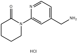 1-[4-(Aminomethyl)pyridin-2-yl]piperidin-2-one dihydrochloride Structure