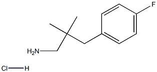 3-(4-Fluorophenyl)-2,2-dimethylpropan-1-amine hydrochloride Structure