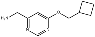 [6-(Cyclobutylmethoxy)pyrimidin-4-yl]methanamine Structure