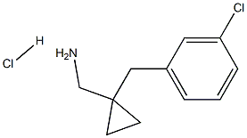 [1-(3-Chlorobenzyl)cyclopropyl]methanamine hydrochloride Structure