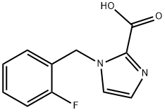 1-(2-Fluorobenzyl)-1H-imidazole-2-carboxylic acid Structure