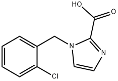 1-(2-Chlorobenzyl)-1H-imidazole-2-carboxylic acid 구조식 이미지